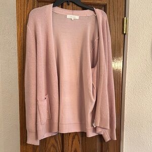 Verve Ami Pink Knit Cardigan Sweater